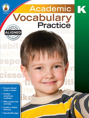 cover image of Academic Vocabulary Practice, Grade K